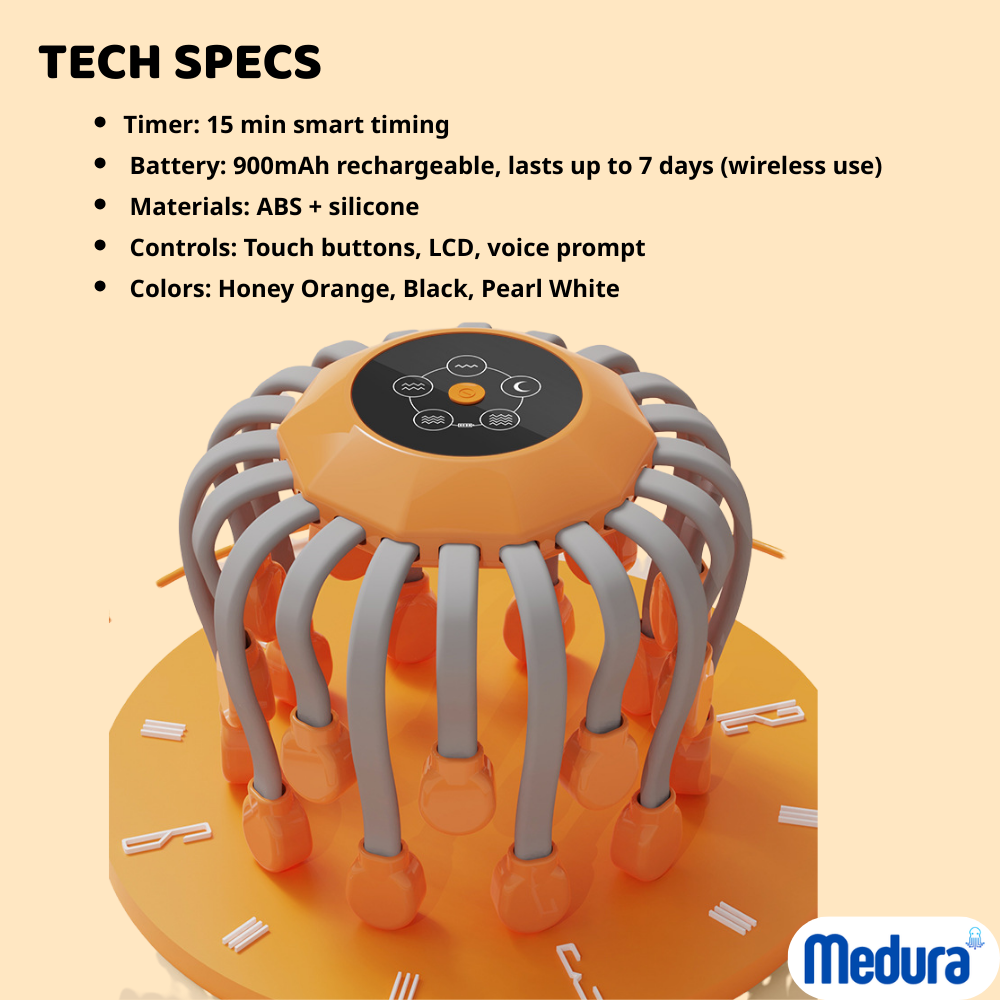 Octopus Head Massager 24 claws