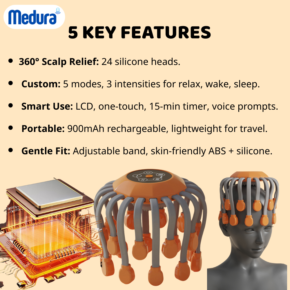 Octopus Head Massager 24 claws