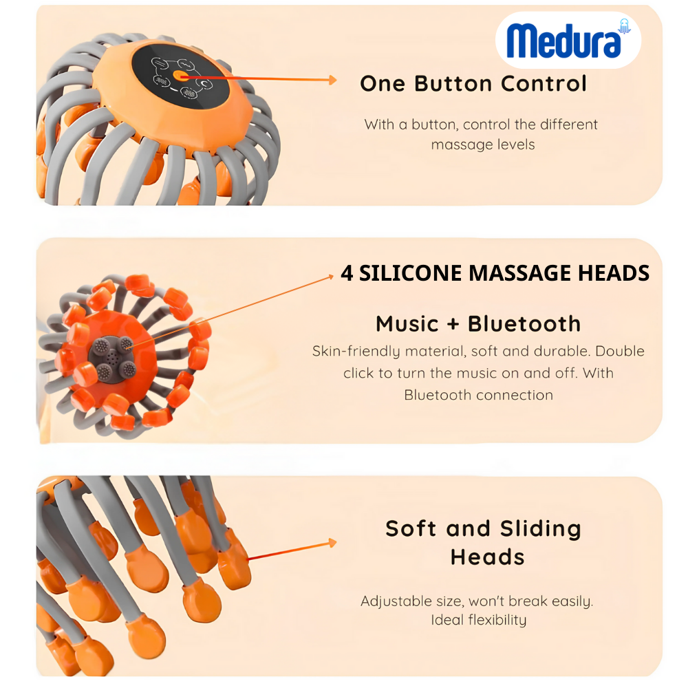 Octopus Head Massager 24 claws